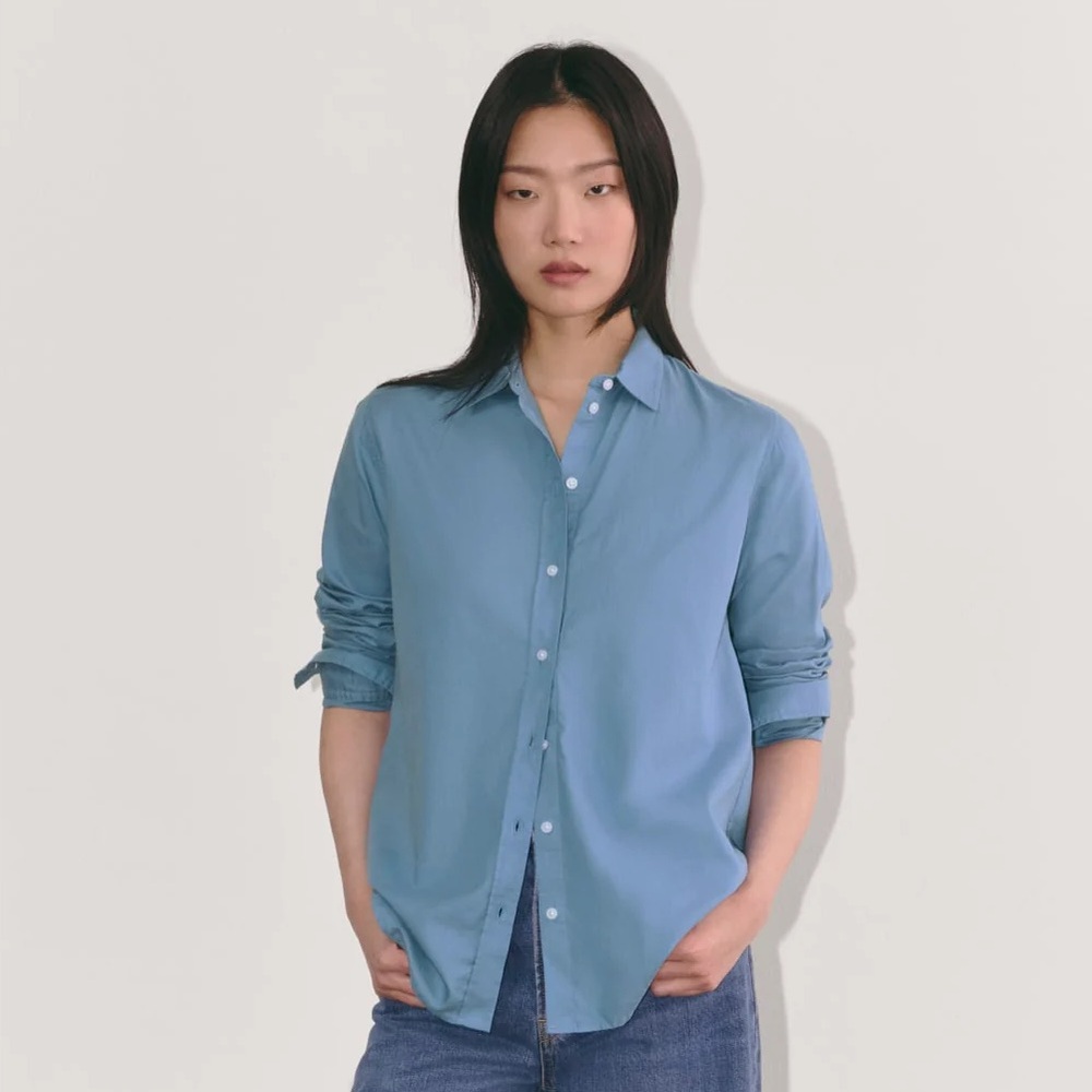 Everlane Casual Sky Blue Button Down Shirt